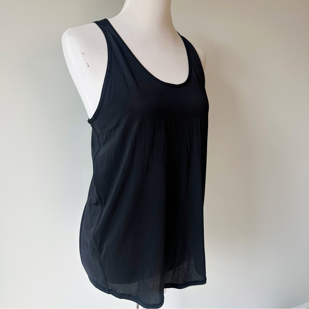 Lululemon Athletica NWT Women’s Essential Pleated Racerback Tank Black, size 8 - Picture 5 of 16
